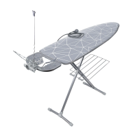 Купить Доска гладильная "Ника бест" (линии на сером) 122 х 40 см (1/3) металл  "Ника" нб/5