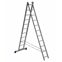 Купить Лестница-стремянка 2 секции по 11 ступеней (1) "Алюмет"