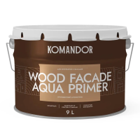 Грунтовка-антисептик "WOOD FACADE AQUA PRIMER" 9 л (1) "KOMANDOR"