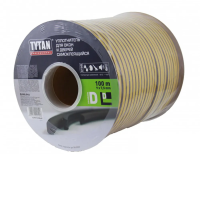 Купить Уплотнитель D 9 х 7,5 мм коричневый бухта 100 м (1/2) "TYTAN PROFESSIONAL"