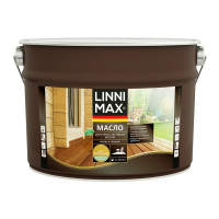 Масло для террас, лестниц, мебели орех макадамия 9 л (1) "LINNIMAX"