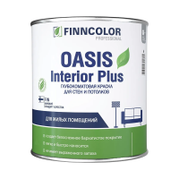 Краска "OASIS INTERIOR PLUS"  2,7 л (1) для стен и потолков "FINNCOLOR"