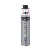 Пена монтажная "KUDO PROFF 50+" профи 1000 мл/870 г зимняя (ARKTIKA -18°C) (1/12)