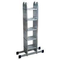 Купить Лестница-трансформер шарнирная 4 секции по 3 ступени (1) "Алюмет"