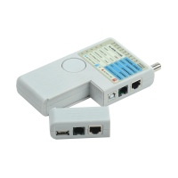 Купить Тестер для витой пары 4 в 1 RJ45/RJ11/BNC/USB с элементом питания (1/50) "ITK"