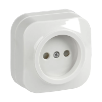 Купить Розетка открыт. уст. "GLORY" 1 местн. с шторк. рсш20-2-хб, 10а, белый (1/36/432) "IEK"