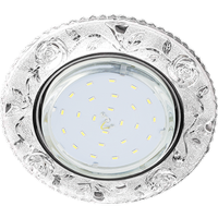 Купить Светильник встроенный Ecola GX53-H4 LD7071 Розы Прозрачн/хром 35х125