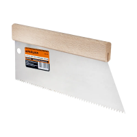 Купить Шпатель для клея трапеция 250 мм S2 зуб 5 х 4 мм (1/25) "Шабашка" 0021-026