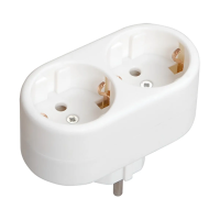 Купить Разветвитель электрический т-01/02, 2 гнезда (1/200) "IEK"