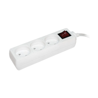 Купить Удлинитель у3к с выключ. 3 розетки, 2P/3 м 2*0,75 мм, 10а (1/14/56) "IEK"