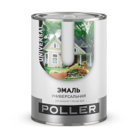Эмаль "POLLER" алкидная серый бетон (RAL 7023) 0,8 л (1/6)