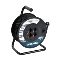 Купить Удлинитель на катушке с термозащ. 4 розетки, 40 м 3*1 мм (1) "GENERICA"