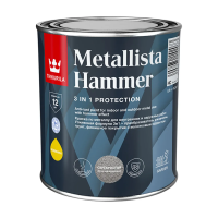 Краска по ржавчине  3 в 1 "METALLISTA HAMMER" молотковая база HC 0,8 л (1/6) "Тиккурила"