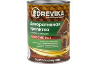 Пропитка декоративная "Классик 2 в 1" тик 0,75 л (1/8) "DREVIKA"