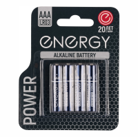 Купить Батарейка "ENERGY" ALKALINE POWER LR03/4B тип ааа (4 шт. в блистере) (1/12/144)