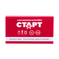 Купить Батарейка "Старт" LR6/LR03-BOX12/12 (тип аа 12 шт. + тип ааа 12 шт. в коробке) (1/30)