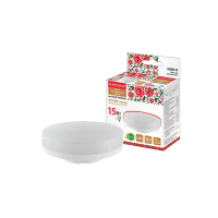 Купить Лампа светодиодная GX53 15W 3000 к, H=26 мм, тепл. свет (1/10/100) народная SQ0340-1574