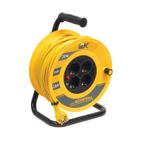 Купить Удлинитель на катушке "INDUSTRIAL" с термозащ. 4 розетки, 30 м 3*1,5 мм (1) "IEK"