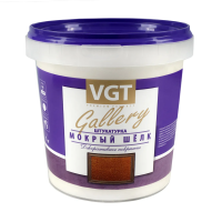 Штукатурка фактурная "Мокрый шелк" серебристо-белая №1  1 кг (1/6) "VGT GALLERY"