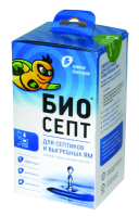 Купить Биоактиватор "Биосепт" 300 г (12 доз) для туалетов с водяным сливом (1/6)