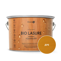 Пропитка водоотталкивающая для дерева "BIO LASURE" дуб 9 л (1) "ELCON"
