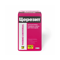 Купить Клей для плит из пенополистирола и минер. ваты THERMO UNIVERSAL 25 кг (1/48) "CERESIT"