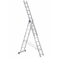 Купить Лестница-стремянка 3 секции по  9 ступеней (1) "Алюмет"