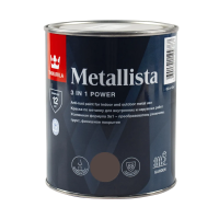 Краска по ржавчине  3 в 1 "METALLISTA"  коричневая  0,8 л (1/6) "Тиккурила"