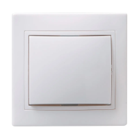 Купить Выключатель "Кварта" 1 кл. вс10-1-0-кб, 10а (керам.) белый (1/10/200) "IEK"