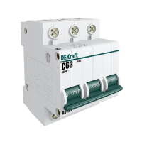 Купить Выключатель автомат. ва-101 3р 63а 4,5ка тип с (1/4/48) "DEKRAFT"