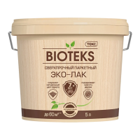 Лак "BIOTEKS" (лак "Профи") паркетный водный  п/матов.  5 л (1) текс