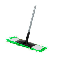 Купить Швабра для пола  Mop Clean насадка микрофибра "Лапша" (зеленая) (1/24) "Рыжий кот"