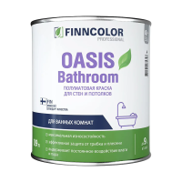 Краска "OASIS BATHROOM"  0,9 л (1/6) для влажн. помещений "FINNCOLOR"