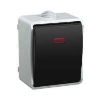 Купить Выключатель открыт. уст. "Форс" 1 кл. с индикатором вс20-1-1-фср, IP54 (1/10/100) "IEK"