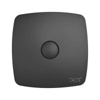 Купить Вентилятор RIO 4C MATT BLACK осевой с обратным клапаном D100 (1/15) "DICITI"