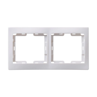 Купить Рамка "Кварта" 2-х местн. горизонт. рг-2-кб, белый (1/38/760) "IEK"