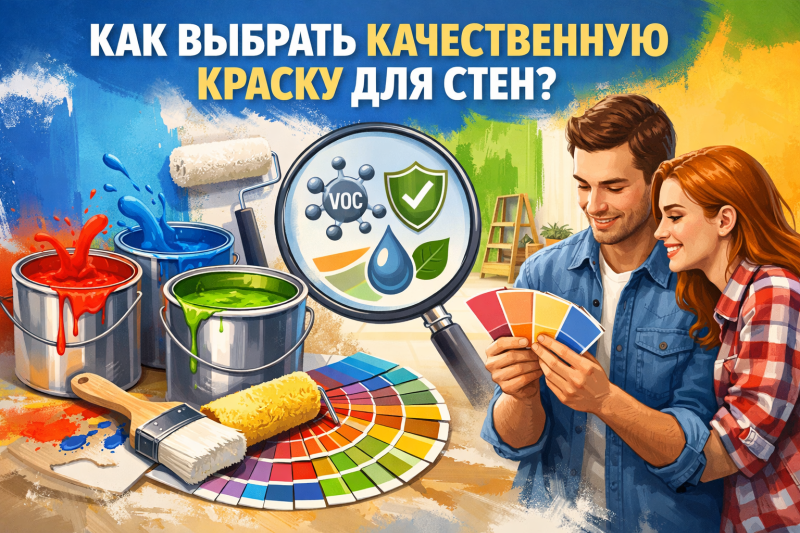 Как выбрать качественную краску для стен