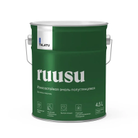 Эмаль "RUUSU"  для пола и лестниц полуглянцевая база A 4,5 л (1) "TALATU"