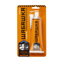 Герметик силикон. санитарный прозрачный 85 мл (1/12/144) "Шабашка"