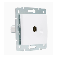 Купить Розетка телевизионная "KARINA" проходная (механизм) белый (1/10/120) "LEZARD" 707-0288-129