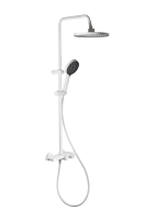 Купить Смеситель Ekko 2503-8 д/ванны с тропическим душем белый матовый