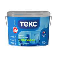 Краска в/д "Профи" для потолков супербелая  9 л (1) текс