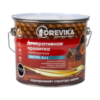 Пропитка декоративная "Экстра 3 в 1" палисандр 3 л (1/4) "DREVIKA"