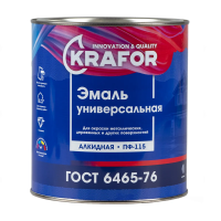 Эмаль пф-115 зеленая  2,7 кг (1/6) "KRAFOR"