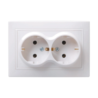 Купить Розетка "Кварта" 2-х местн. с заземл. рс12-3-кб, 16а, белый (1/8/160) "IEK"