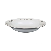 Купить Тарелка суповая "KAMELIA" серый орнамент 22,5 см (1/6/36) "CMIELOW" OK01490-OMAZ2303