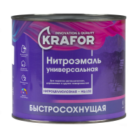 Эмаль нц-132 желтая 1,7 кг (1/6) "KRAFOR"