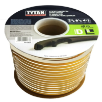 Купить Уплотнитель D 14 X 12 мм белый бухта 40 м (1/2) "TYTAN PROFESSIONAL"
