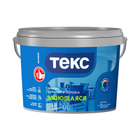 Краска в/д "Профи" для стен и потолков моющаяся база D  1,8 л (1) текс