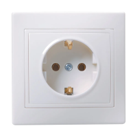 Купить Розетка "Кварта" 1 местн. с заземл. рс10-3-кб, 16а (керам.) белый (1/10/200) "IEK"
